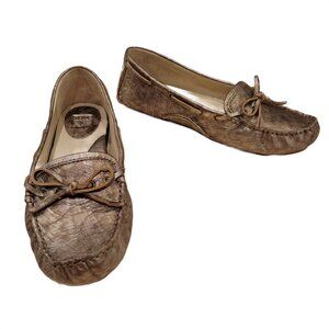 Frye Regan Campus Women's Flats, 11M, Bronze, New